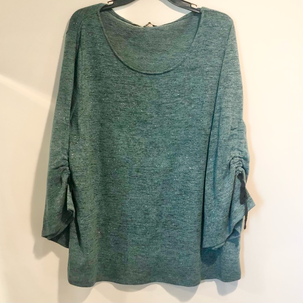 Concepts New York Longsleeve Glitter Top Sz 2X